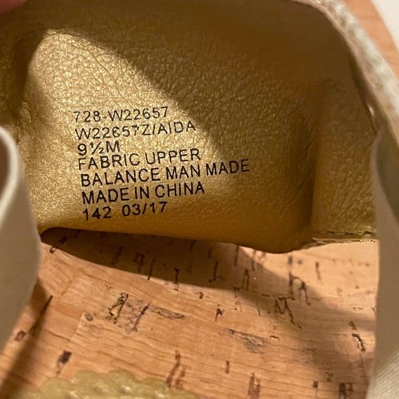 White Mountain Goring Aida cork wedge thong sling back sandals women's size 9.5M - Picture 6 of 8